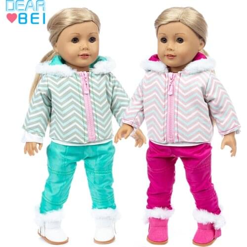 New Down Jacket Doll Clothes Suit For 18 inch American Gir and Doll accessories Children best Gift (Shoes are not included)