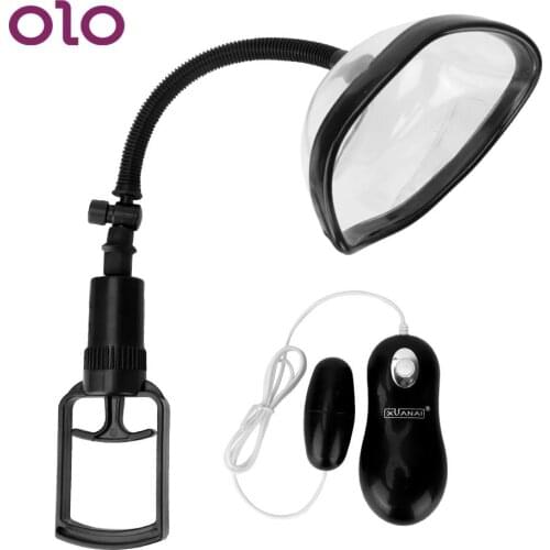 OLO Breast Massage Nipple Sucker Manual Vacuum Vagina Pussy Pump Clitoris Stimulator Bullet Vibrator Sex Toys For Women
