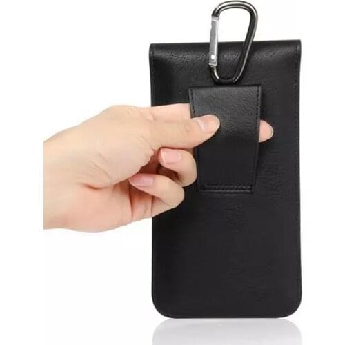 Phone Storage Fashion Pouch Wallet Belt Hook Loop Artificial Leather Protective Cases Waist Bag Vertical