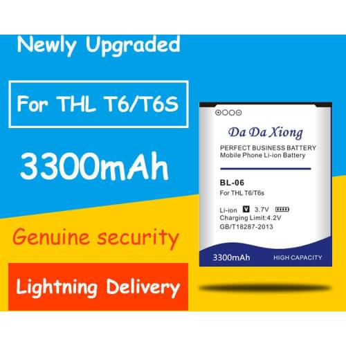 Full Protection And Safety 3300mAh BL 06 BL-06 Battery for THL T6s T6 Pro T6C