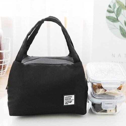 Portable Lunch Bag 2021 New Thermal Insulated Lunch Box Tote Cooler Bag Bento Pouch Lunch Container Food Storage Bags Handbag