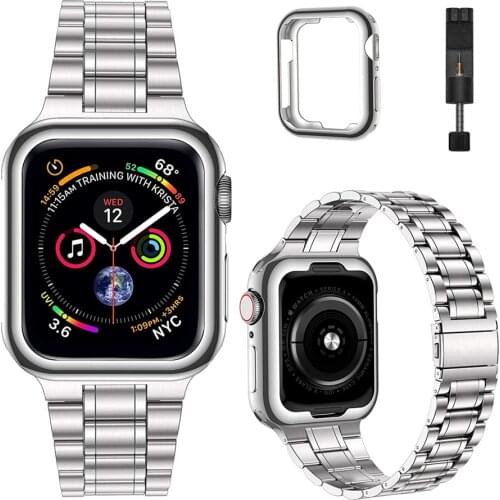 Wristband for Apple Watch 6 Band 38mm 40mm 42mm 44mm iWatch SE Series 6/5/4/3/2/1 Stainless Steel Strap for Apple Watchband