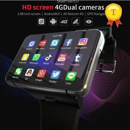 2021 Best Selling 4G Sim Play Games Large Screen Smart Watch Men Women Android 9.0 RAM 64G ROM GPS WIFI Heart Rate Smartwatch