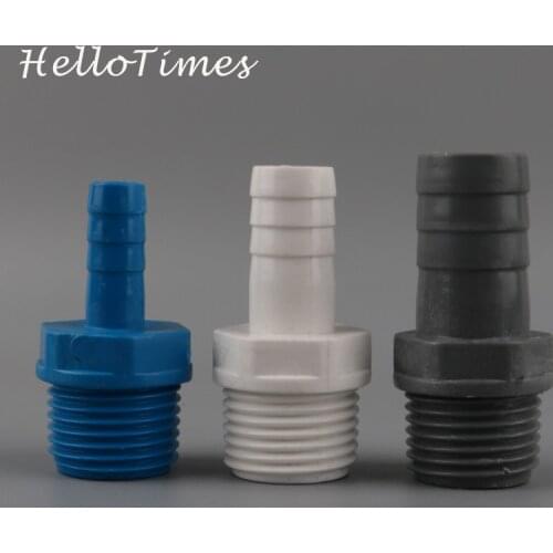 5pcs PVC 1/2 inch to 8mm 10mm 12mm 16mm Hose Thread Connector For Air Pump Accessory Water Pump Joint Fish Tank Tube Adapter