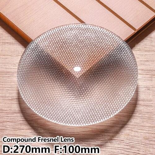 Compound Fresnel lens Honeycomb eye Eliminate stray light Photography lamp Cast light Fly eye lens D270mm F100mm Customizable