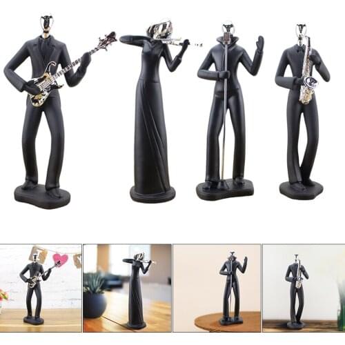 Figurine Statue Musical Gifts Music Decor Musician Sculpture for Home Souvenirs Resin