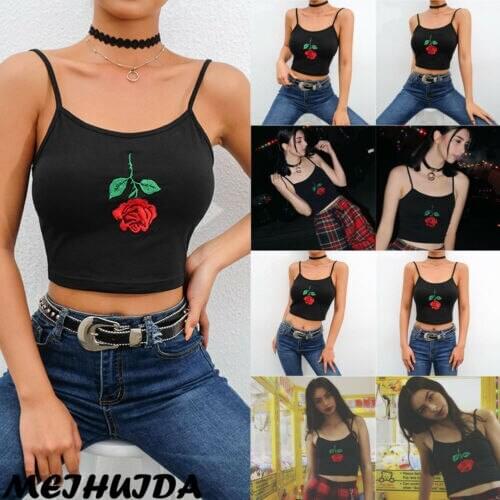 Womens Sexy Tank Tops Female Slim Sleeveless Casual Vest Solid Color Crop Lower Cut Top For Ladies Fitness Vest Summer