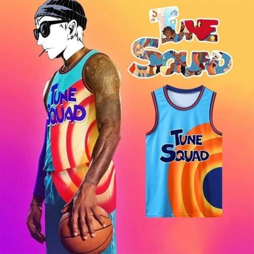Custom jersey Movie Space Jam JAMES 6# 23# Tune Squad Basketball Jersey Set Sports Air Slam Dunk Sleeve Shirt Singlet Uniform