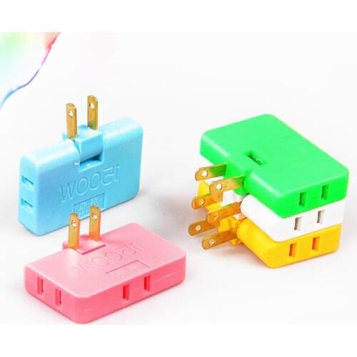 US Plug AC 125V 15A 1500W Portable Rotation Triporate Power Plug Socket Smart Outlet Us Plug