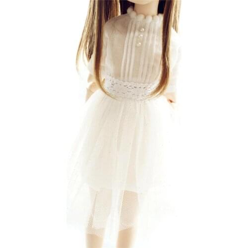 [wamami] White Dress For 1/4 MSD 1/3 1/6 SD DD DZ AOD Female Dolls Dollfie Outfits