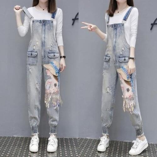 Ladies Bib Trousers, Beaded Patch, Beautiful Pictures, Holes In Denim Bib, Womens Suspenders, Suspenders, Jumpsuits