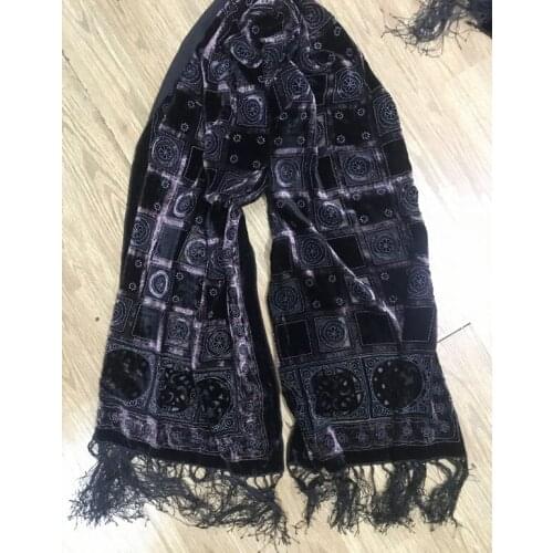 Womens Velvet silk Scarf neck scarves size 160*50cm 10pcs mixed #4125
