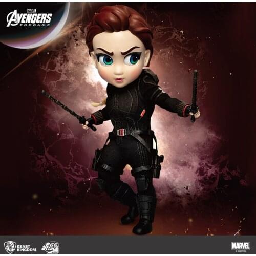 Beast kingdom Avengers Black Widow Natasha Q Version toy doll Model Kits Toy Figures
