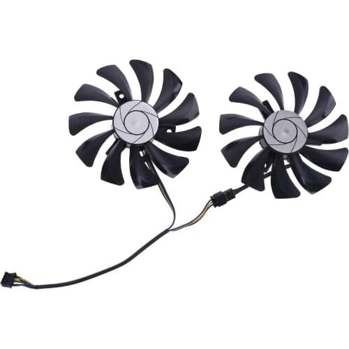 1 Pair 85mm HA9010H12F-Z 4Pin Cooler Fan Replacement for MSI GTX 1060 OC 6G GTX