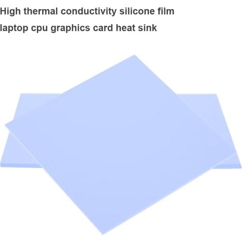 100x100mm 0.5mm 1mm 2mm Silicone Thermal Pad Sheet Computer PC CPU Graphics Chip Heat Sink Heatsink