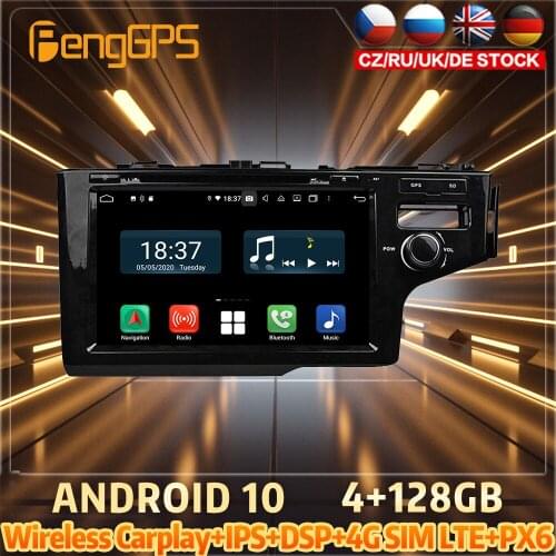 128G Android10 PX6 DSP For HONDA FIT JAZZ 2014 Car DVD GPS Navigation Auto Radio Stereo Video Multifunction CarPlay HeadUnit