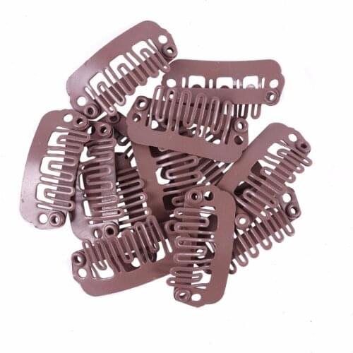 500Pcs 24MM U Tip Snap Metal Clips for Human Clip In Hair Extensions/Wig/Hair Weft