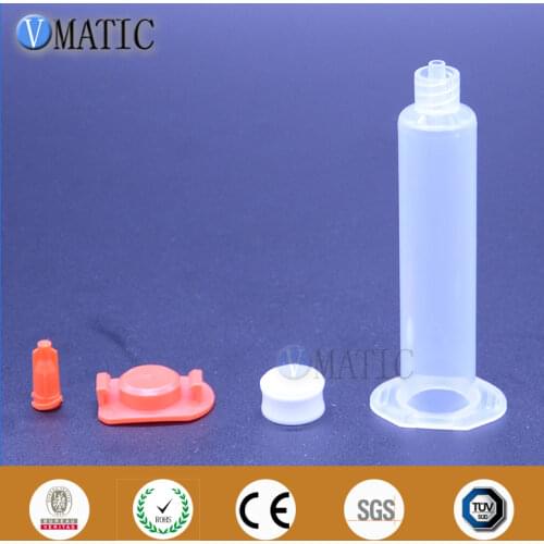 Free Shipping 500 Sets 30cc 30ml Luer Lock Tip Dispensing Pneumatic Syringe Transparent Dispenser Syringe Barrel