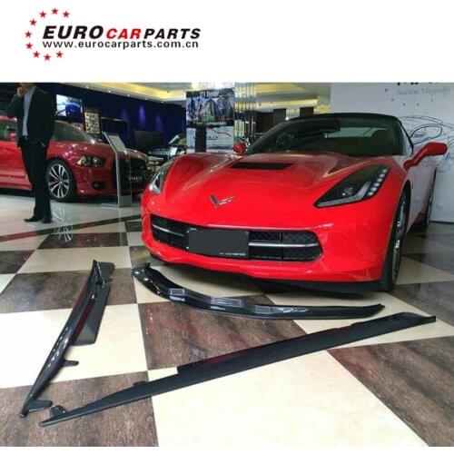 C7 carbon finber side skirt side step for C7 to ST style