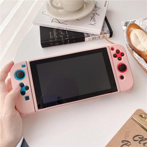 Case for Nintend Switch Colorful Plastic Protective Case TPU Silicone Soft Cover Shells for NintendoSwitch Fundas Coque Case