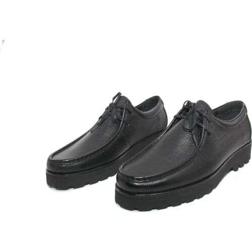 SHENBINS Handmade Classic Derby Shoes with Height Increasing Extra Light EVA Soles, Real Leather, Permium Fashion Footwear