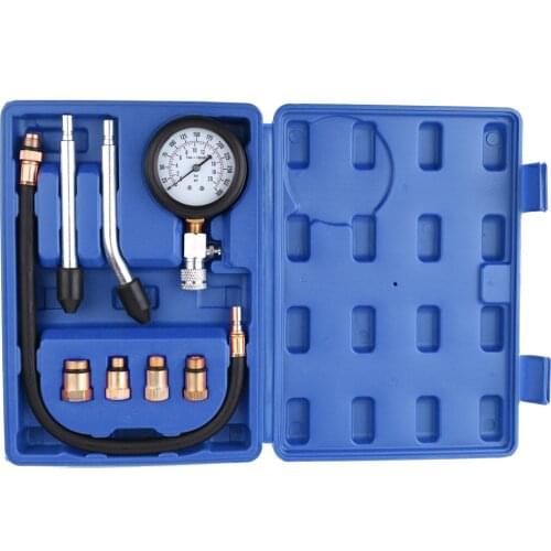 0–21 kg/cm³ 0–300 PSI Engine Cylinder Compression Tester Kit Automotive Tool Gas-Cylinder Pressure Test Set with Air Gauge
