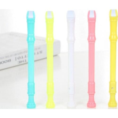 50PCS Stationery Creative Flute Gel Pens Student Writing Water Pen Gift Ad Signature Pen Office Accessories