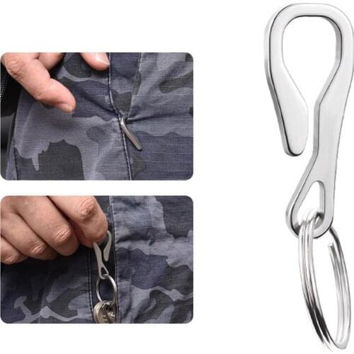 The Key Dangler Pack by KeySmart Clip Your KeySmart Anything to Stainless Keychain steel Y0W3