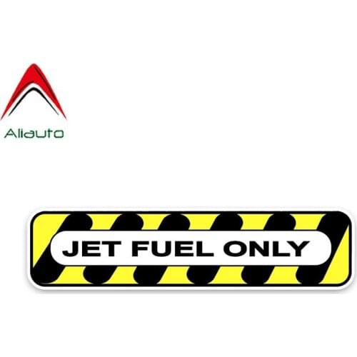 Aliauto Retro-reflective Car Sticker Fashion Jet Fuel Only Safety Diesel Accessories Waterproof Creative Decals PVC,16cm*3cm