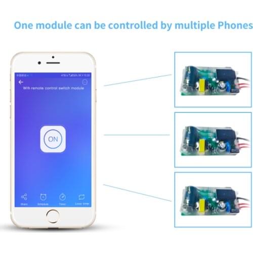 NEW EWeLink WIFI Light Switch Module 180-240V DIY Single Fire Switch Modification Module For Alexa Google Home No Neutral Wire