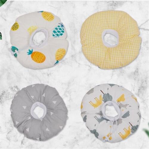 New Cute Fruit Cartoon Printed Pet Elizabethan Collar Soft Cotton Adjustable E-Collar Prevent Bite Neck Ring Protection Collar