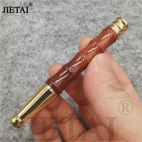 Red Rosewood Cigarette Holder Filter Mouthpiece Wooden Pipe Natural Wood Handmade Bamboo Joint Shape Smoking Pipes Smoke Tools