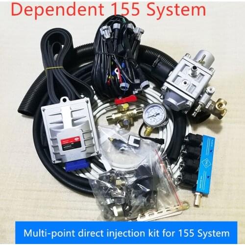 Simplest Methane CNG Sequential Injection Conversion Kits for 3 or 4 Cylinders Gasoline Fuel Injected Vehicle