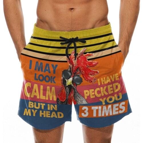 Summer Men Beach Shorts Drawstring Casual 3D Printed Casual Trouser Shorts Pants Gyms Fitness sportswear Male Bottoms Running