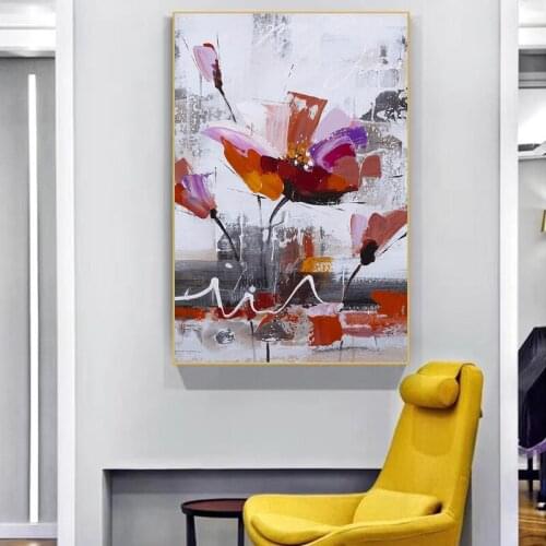 Art Scandinavian Home Decor Abstract Canvas Painting Wall Art Flower Posters And Prints Wall Pictures For Living Room Decoration