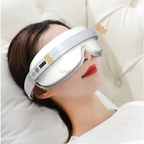 Foldable Eye Massager Rechargeable Bluetooth Eye Care Hot Compress Massager for Relieve Dry Eye Fatigue Blood Circulate