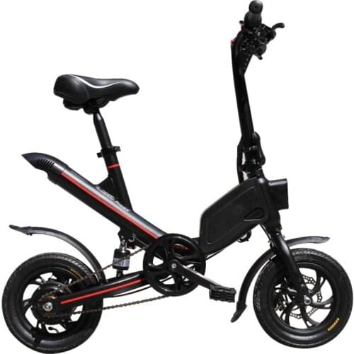 Folding Adult Electric Bicycle 36V 7.8Ah 12inch Lithium Battery 350W Two Wheels