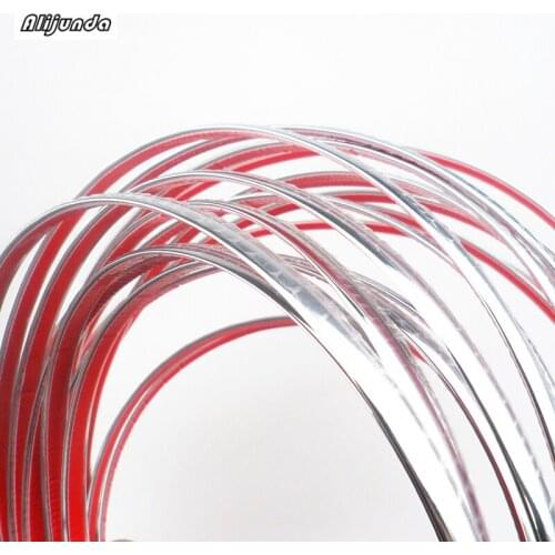 Car-styling 10mmx15m DIY Car decoration Chrome Strip sticker for Peugeot 206 207 208 301 307 308 407 2008 3008 4008