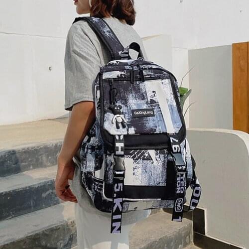 Trend Female Backpack Women Nylon Travel School Bag Casual Lady Rucksack Anti Theft Bagpack Teen Girls Canvas Softback Backpacks