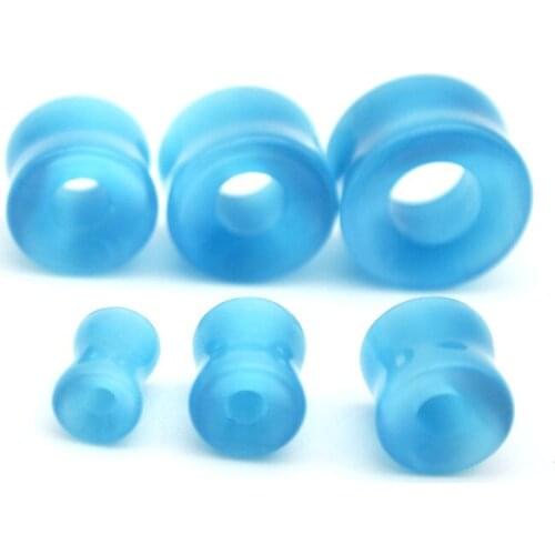 Double Flare Flesh Tunnel Semi Precious STONE Ear Stretcher Saddle Plug Taper Cat Eye Stone 10mm 12mm 14mm 16mm Wholesale