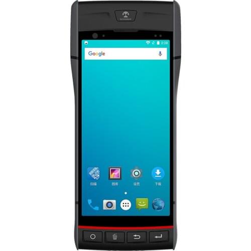 Inventory Management Handheld Barcode Scanner Pda Android Tablet Pc With Integrated Built-in Sticker and Thermal Printer