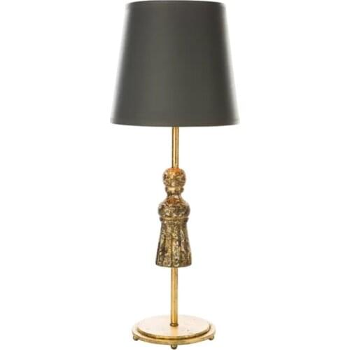Vintage loft wood table lamps bedroom bedside study tabletop decorative lamp living room desk lights gold American lighting
