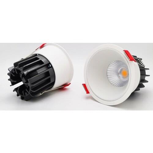 Embedded Anti-glare Led COB Ceiling Recessed Downlight AC85-265V 7w12w Dimmable LED Wall Wash Light Background Home Lightin