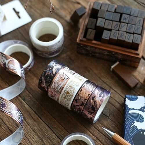 Japanese Washi Tape Vintage DIY 1pcs/set 15mm*3m Multi-Color Basic Decoration Scrapbook Sticker Masking Tape Adhesive tape