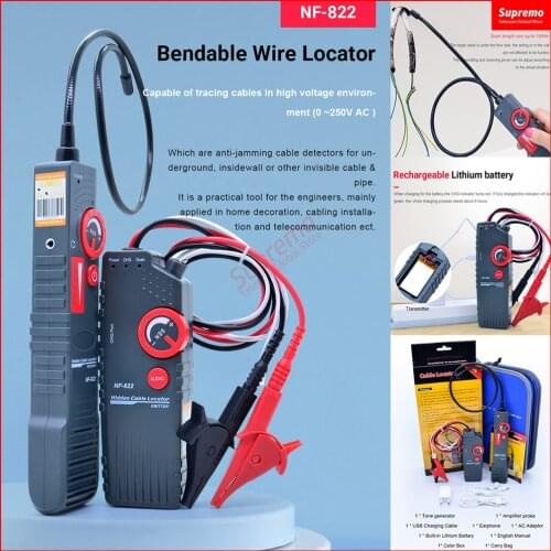 YOUYSI Noyafa NF-822 Multi-Function Line Finder 220V Network Cable Tester NF-819 NF-820 NF-823