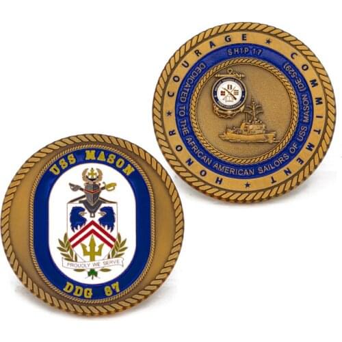 Factory Customized Military Coin High Quality Brass Nautical Challenge Coins