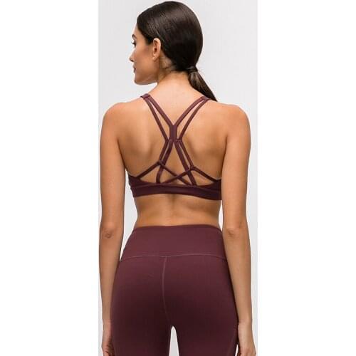 TaoBo Women Yoga Padded Sport Shirt Women Shockproof Sports Bras Breathable Athletic Fitness Running Vest Tops Gym Shirt