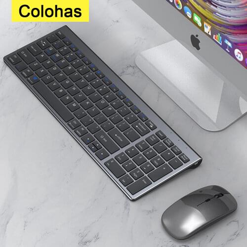 2.4G Wireless Bluetooth-compatible Keyboard Mouse Set For Macbook Tablet iPad PC Gamer Slient Gaming Keyboard Mouse Gamer Mice
