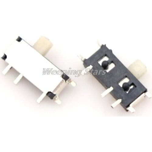 20PCS Mini Slide Switch On-OFF 2Position Micro Slide Toggle Switch Miniature Horizontal Slide Switch SMD 7 Pin