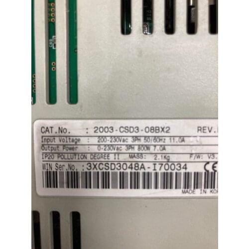 2003-CSD3-08BX2 SERVO DRIVER , used in good condition . 80% appearance new , good working , free shipping